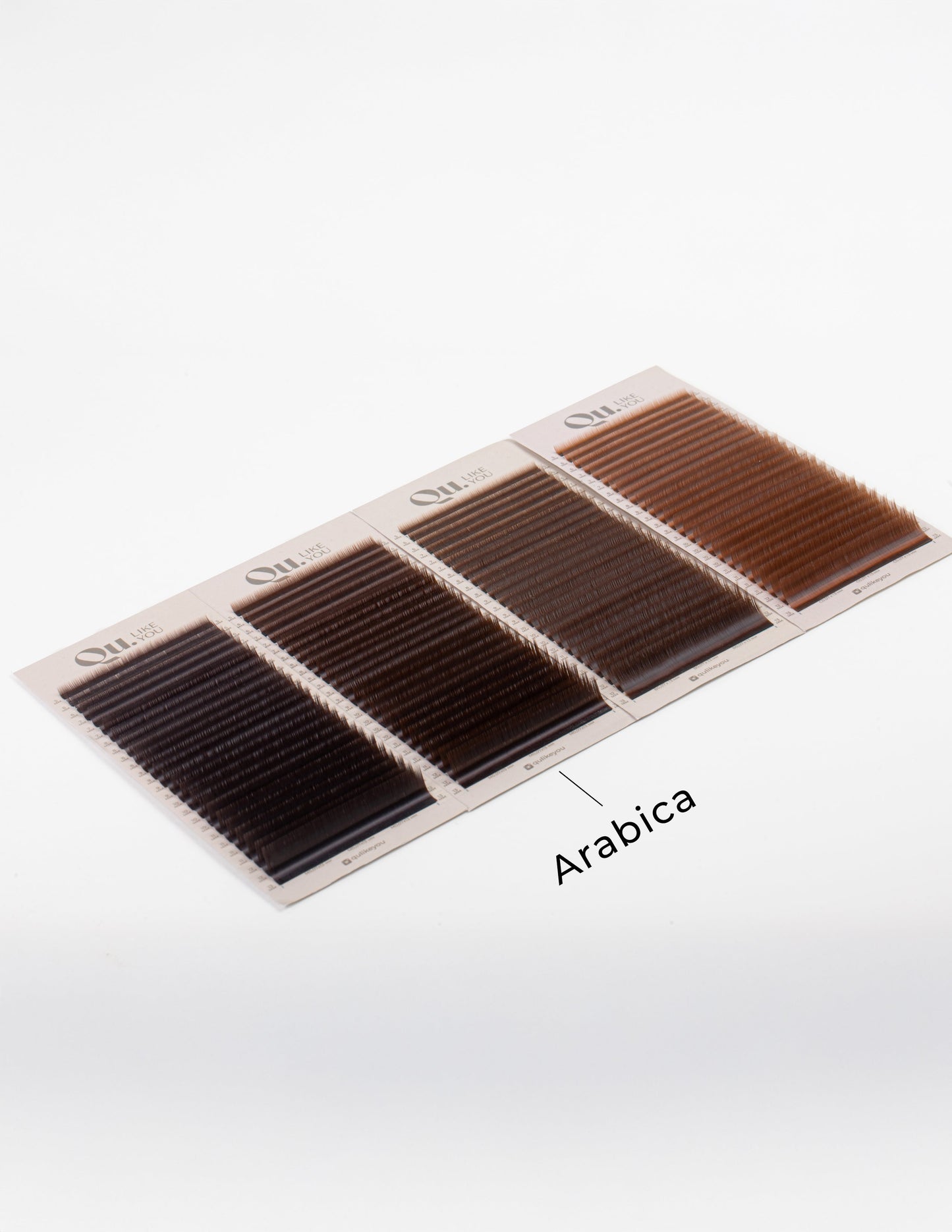 Eyelash Extensions Brown Collection Mix XXL – Arabica / 0.07 mm – 25 Lines Qu.Like You