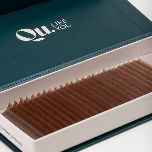 Eyelash Extensions Brown Collection Mix XXL – Praline / 0.07 mm – 25 Lines Qu.Like You