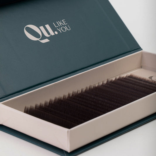Eyelash Extensions Brown Collection Mix XXL – Café Noir / 0.07 mm – 25 Lines Qu.Like You