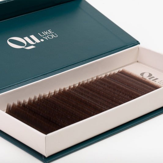 Eyelash Extensions Brown Collection Mix XXL – Arabica / 0.07 mm – 25 Lines Qu.Like You