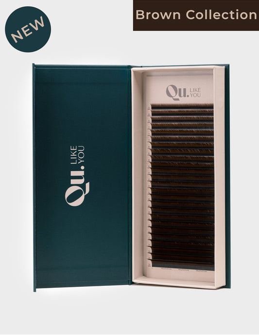 Eyelash Extensions Brown Collection Mix XXL  – Arabica / 0.07 mm – 25 Lines Qu.Like You