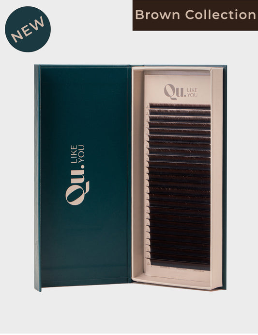 Eyelash Extensions Brown Collection Mix XXL  – Café Noir / 0.07 mm – 25 Lines Qu.Like You