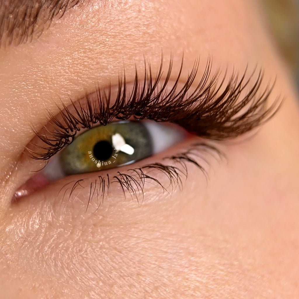 Eyelash Extensions Brown Collection Mix XXL  – Tobacco  / 0.07 mm – 25 Lines Qu.Like You