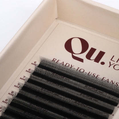 EASY FUNS U-Seria Eyelash Extensions Technology – Mixed Curl Set, Black (32 Lines) Qu.Like You