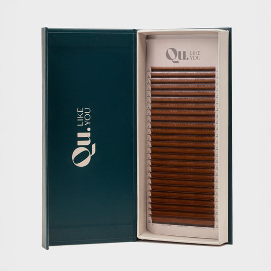 Eyelash Extensions Brown Collection Mix XXL  – Praline / 0.07 mm – 25 Lines Qu.Like You